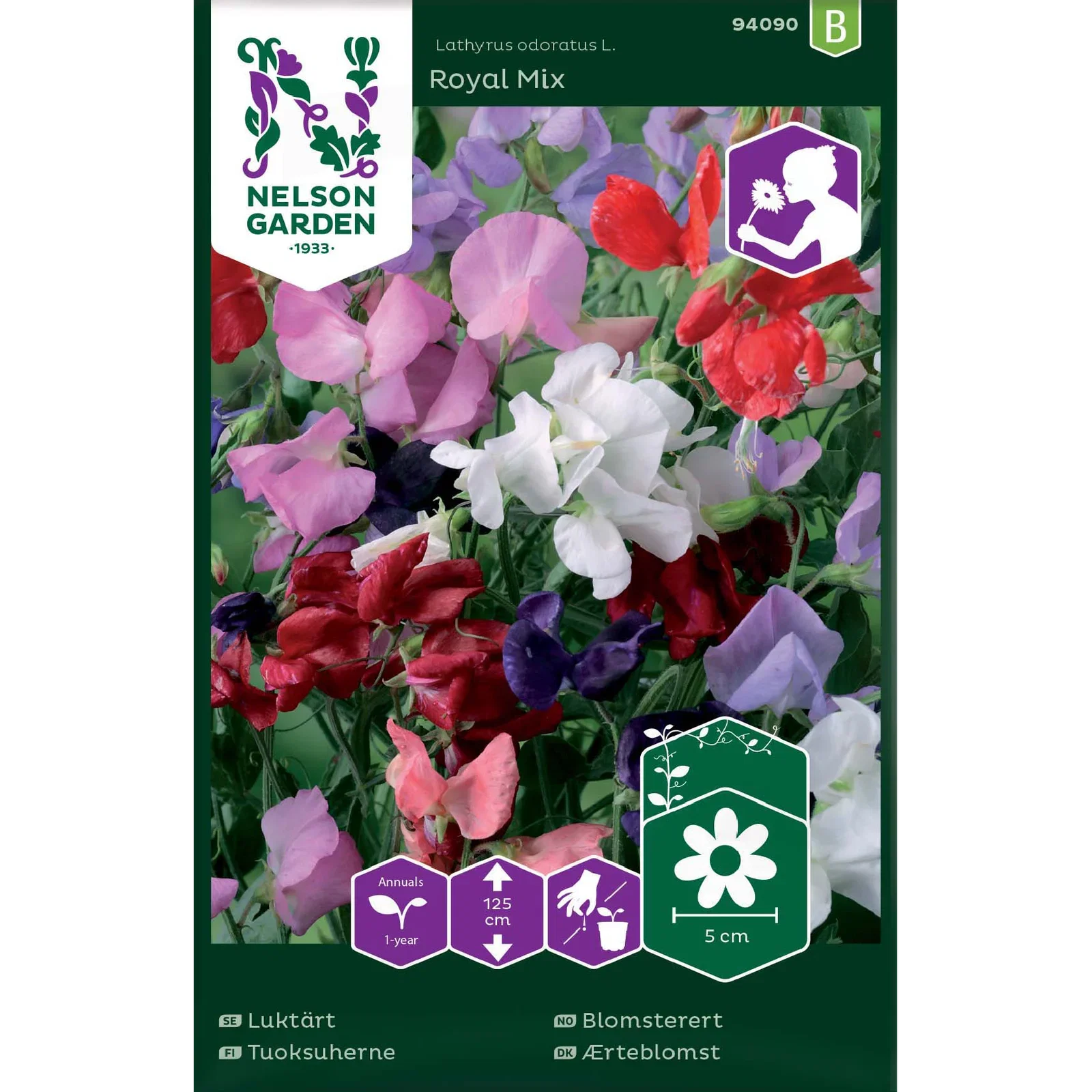 Lathyrus odoratus Royal Mix Blomsterert Royal Mix