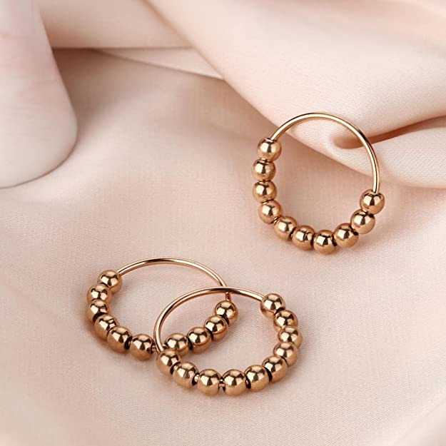 (3er Set) Anti Stress Fidget Finger Ring - Roségold
