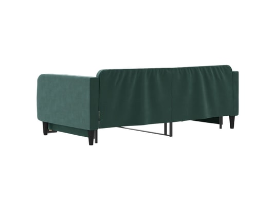 VIDAXL - Lit de jour avec lit gigogne vert foncé 100x200 cm velours