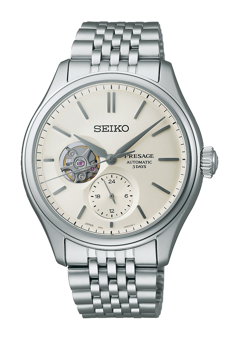 Seiko Presage Open Heart Automatik Weiß SPB469J1