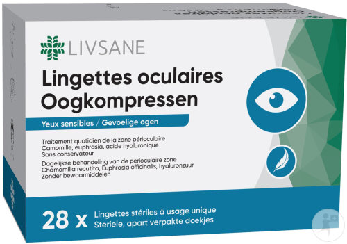 Livsane Eyes Lingettes Oculaire 28 Pièces