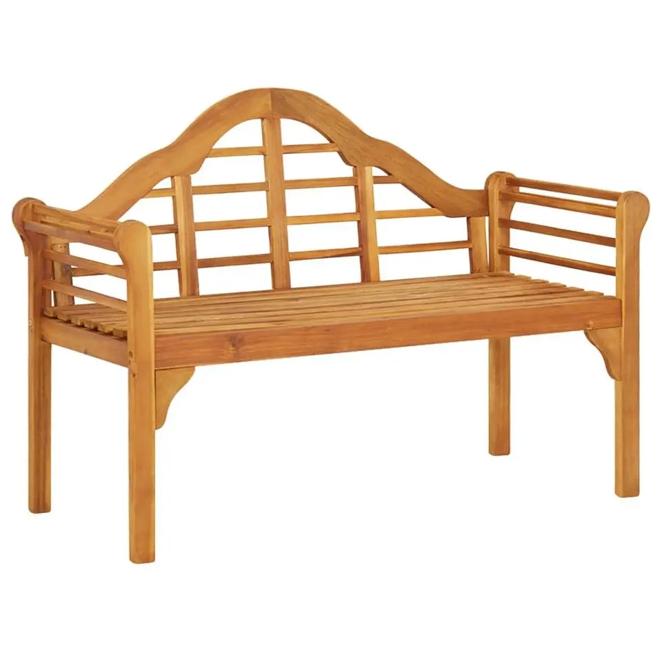 vidaXL - Tuinbank - Bruin - Acaciahout - 125 cm