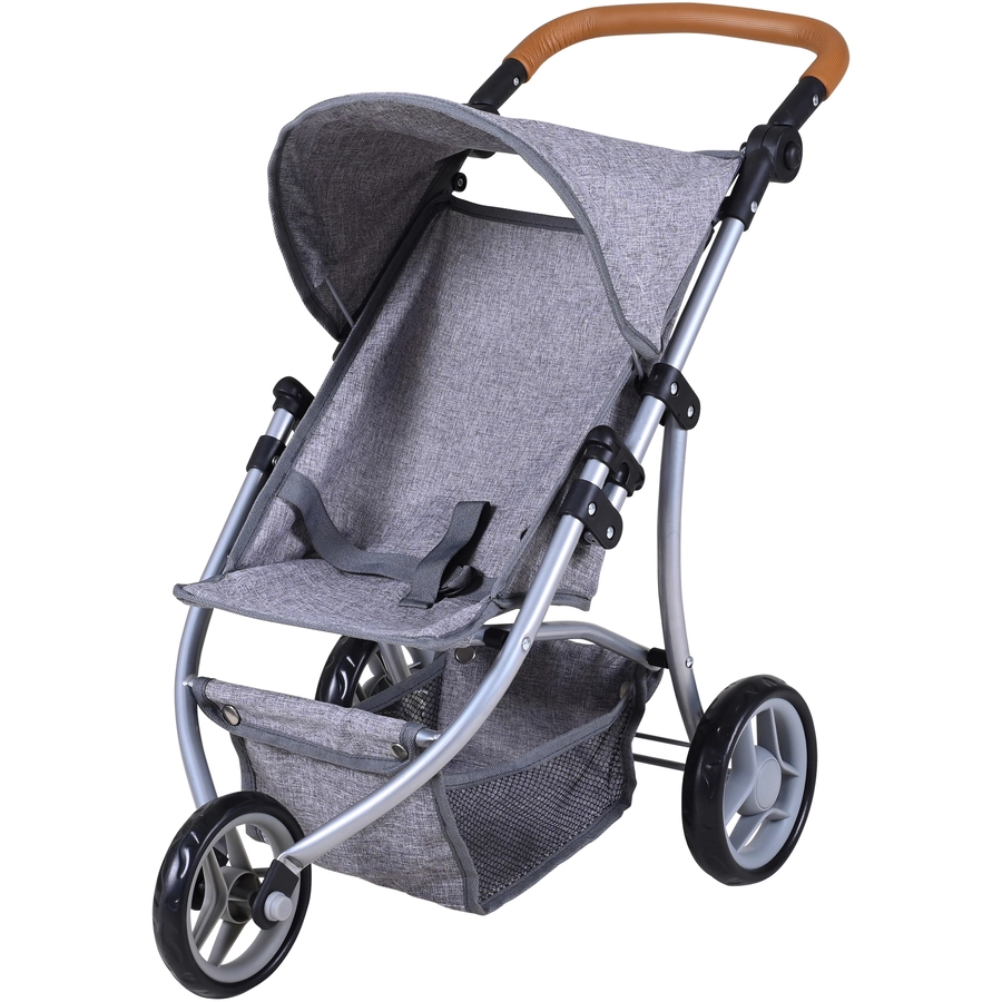 knorr toys® Puppenbuggy Jogger Lio - stone brown grau