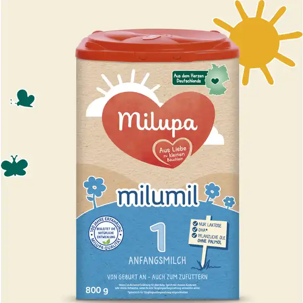 Milumil 1 Anfangsmilch von Geburt an