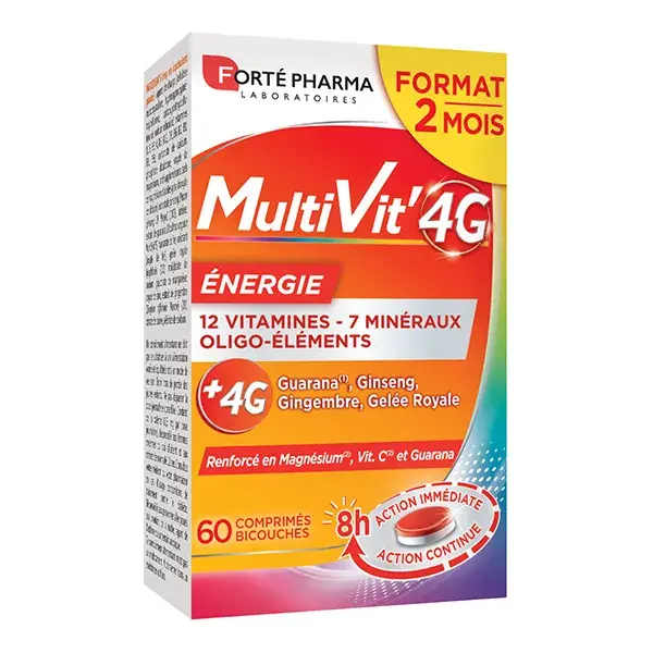 Forté Pharma MultiVit' 4G Energia 60 comprimidos