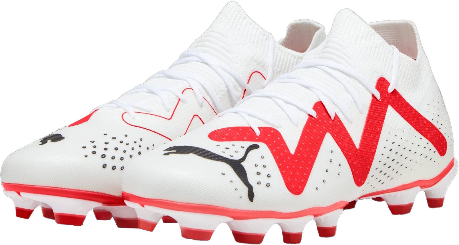 Future Match FG/AG Herre PUMA White/PUMA Black/Fire Orchid