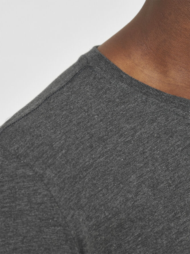 Knowledge Cotton Apparel AGNAR basic t-shirt - Regenerative Organic Certified™ - GOTS/Vegan Grå