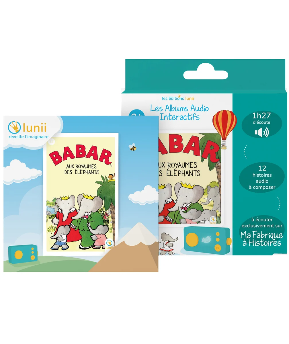 LUNIICOFFRET ALBUM BABAR AUX ROYAUMES DES ÉLÉPHANTS