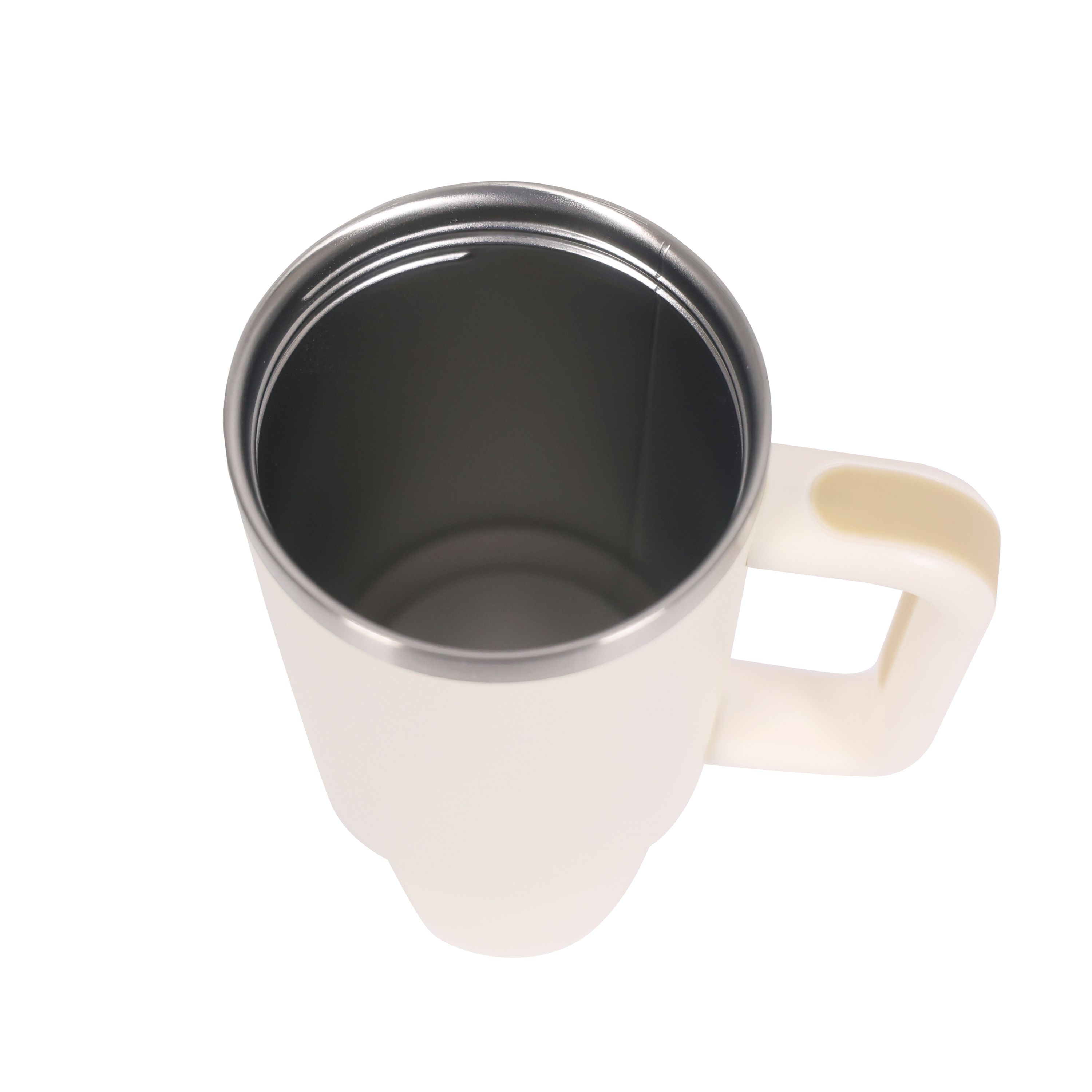 Thermobecher mit Strohhalm 1.1L creme