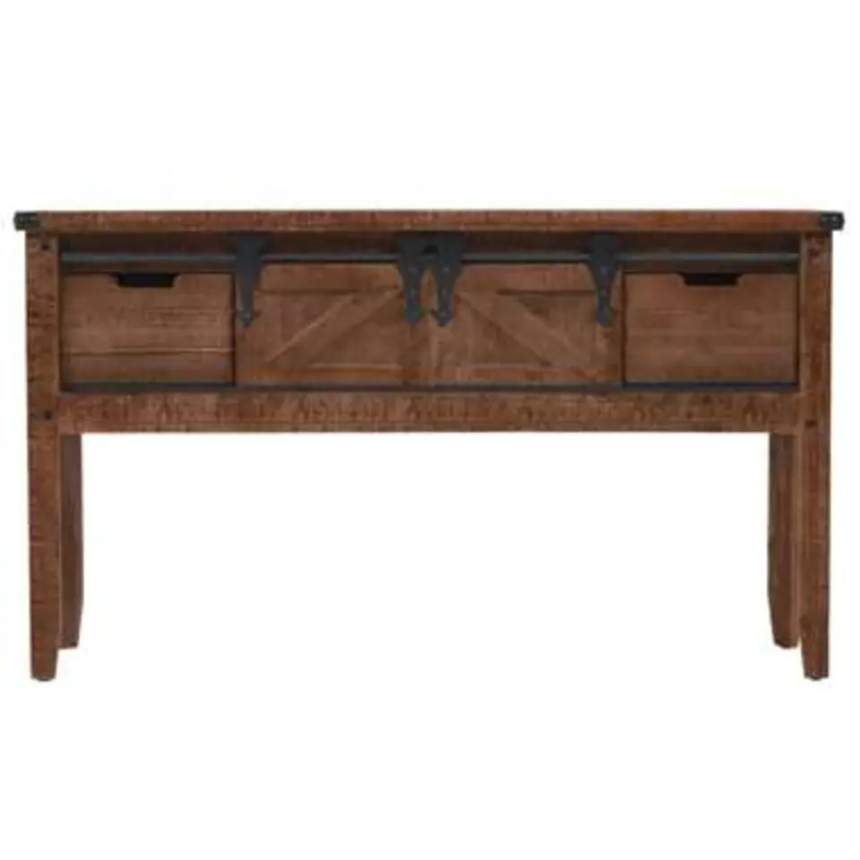 vidaXL - Consoletafel - Bruin - Hout