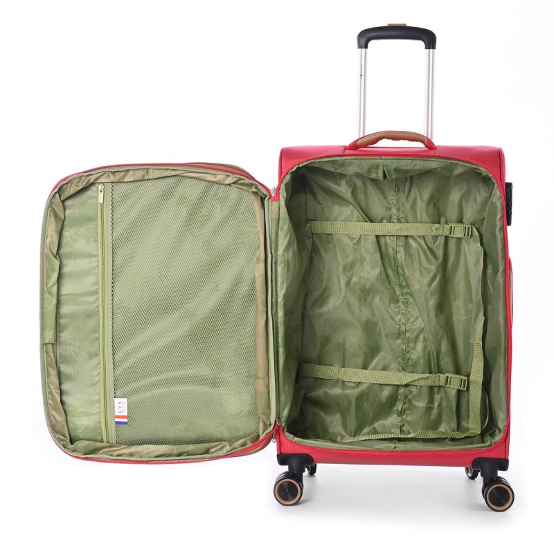 Lot de 3 valises souples 345 Extensibles 55, 67 et 79 cm Fuschia