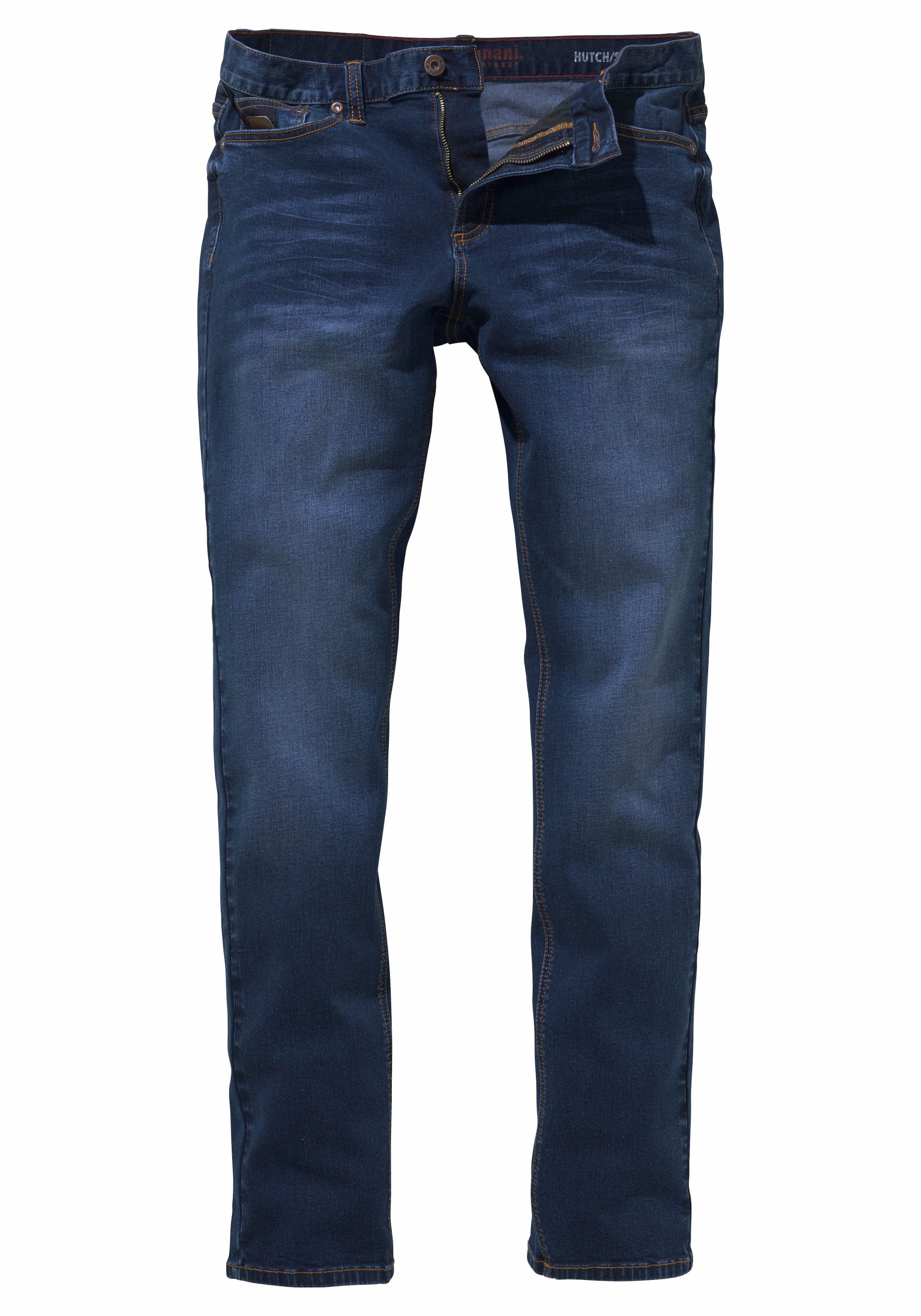 Bruno Banani Straight-Jeans »Hutch«, gerade Beinform,  teilweise mit modischen Destroyed-Effekten,