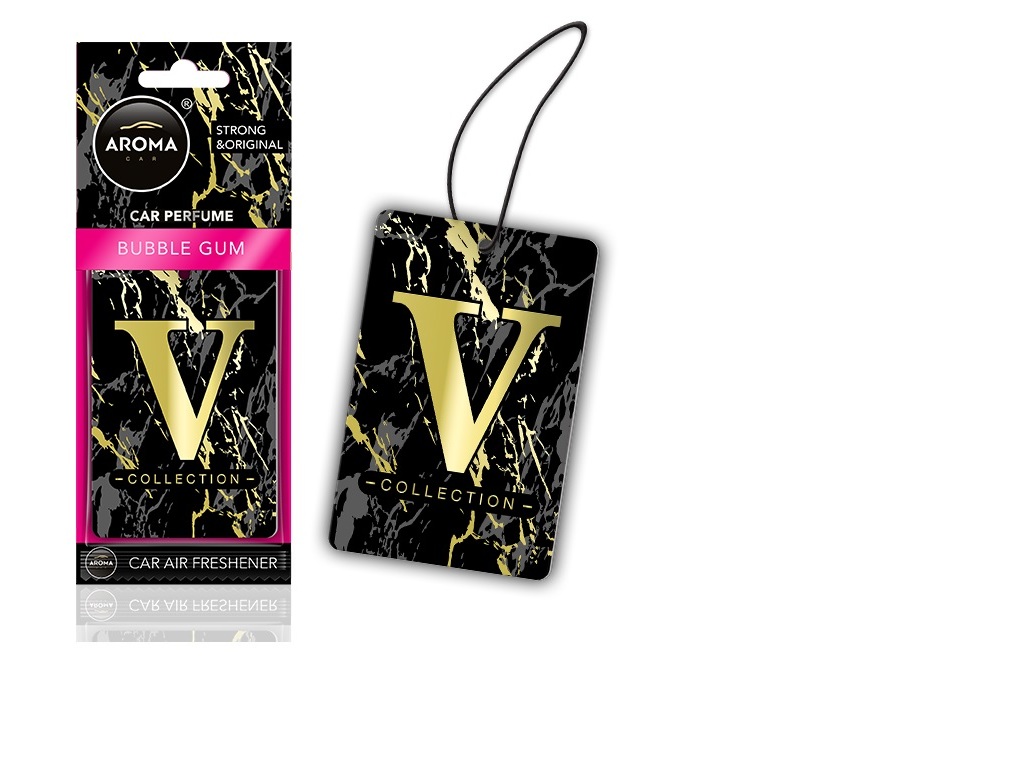 AMBIENTADORES AUTO AROMA CAR V COLLECTION BUBBLE GUM