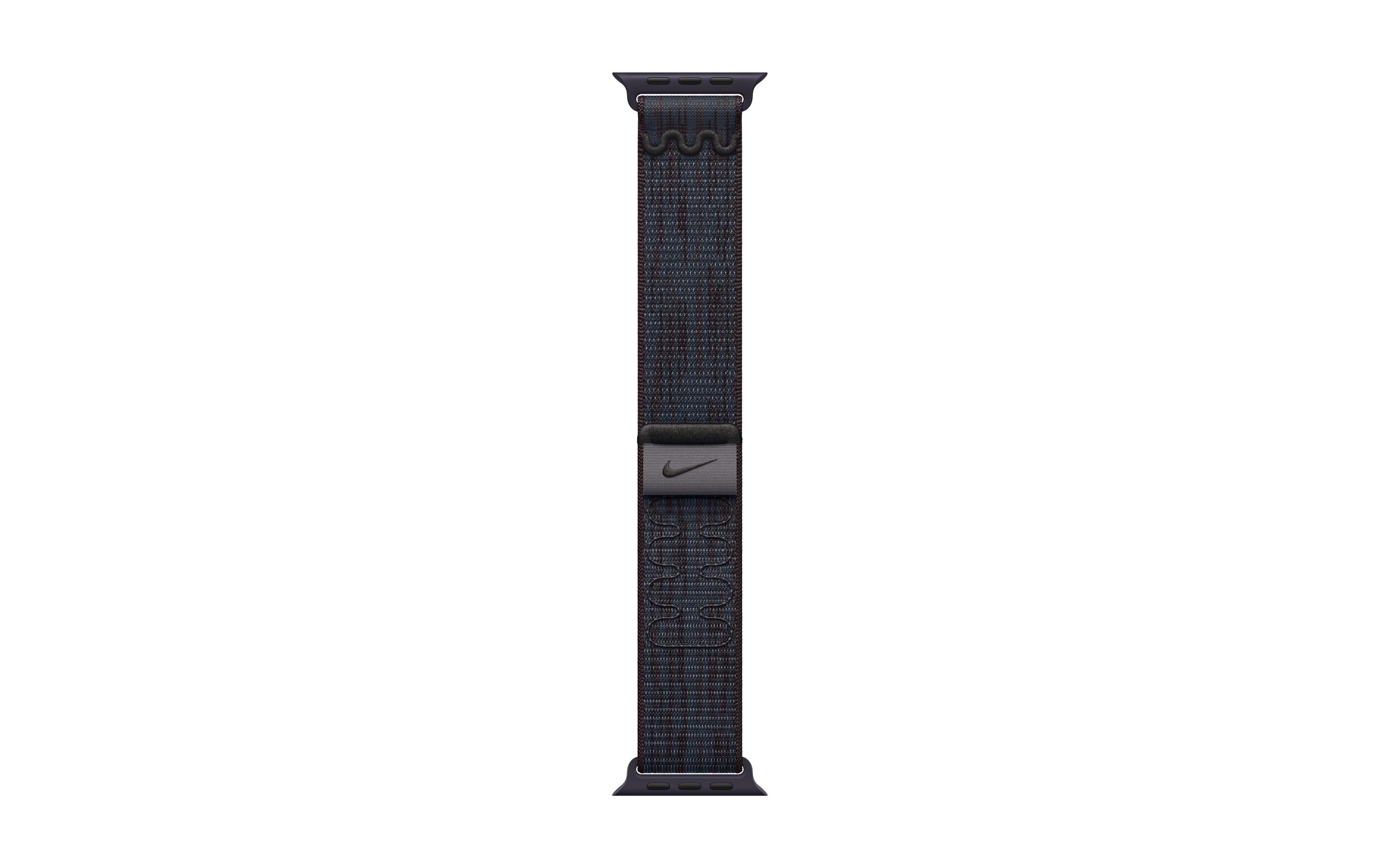 Nike Sport Loop 46 mm Schwarz/BlauArmband zu Apple Watch 46 mm