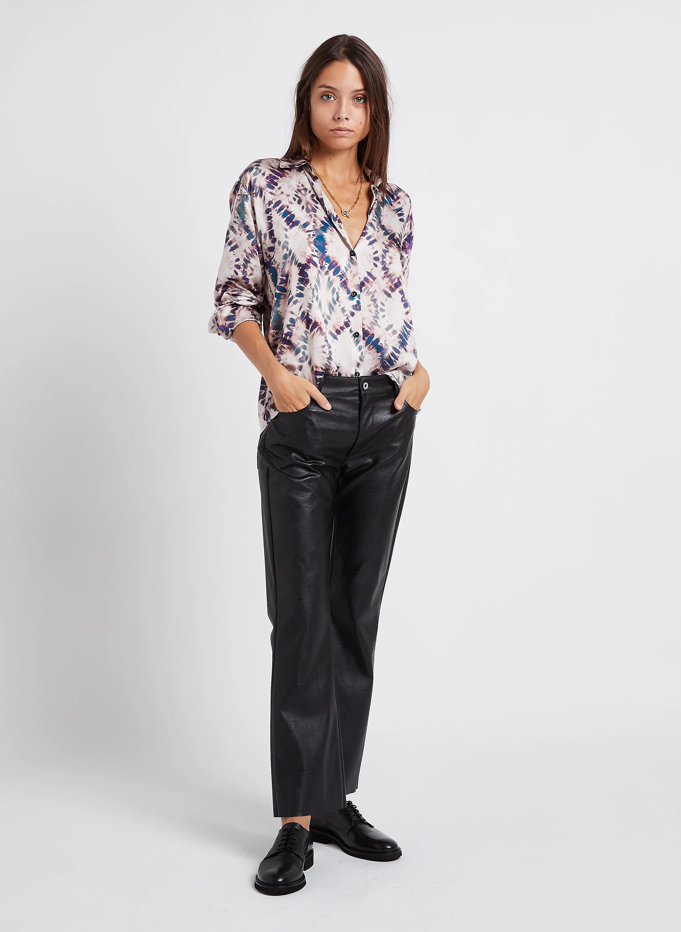 Pantalon flare taille normale | Noir