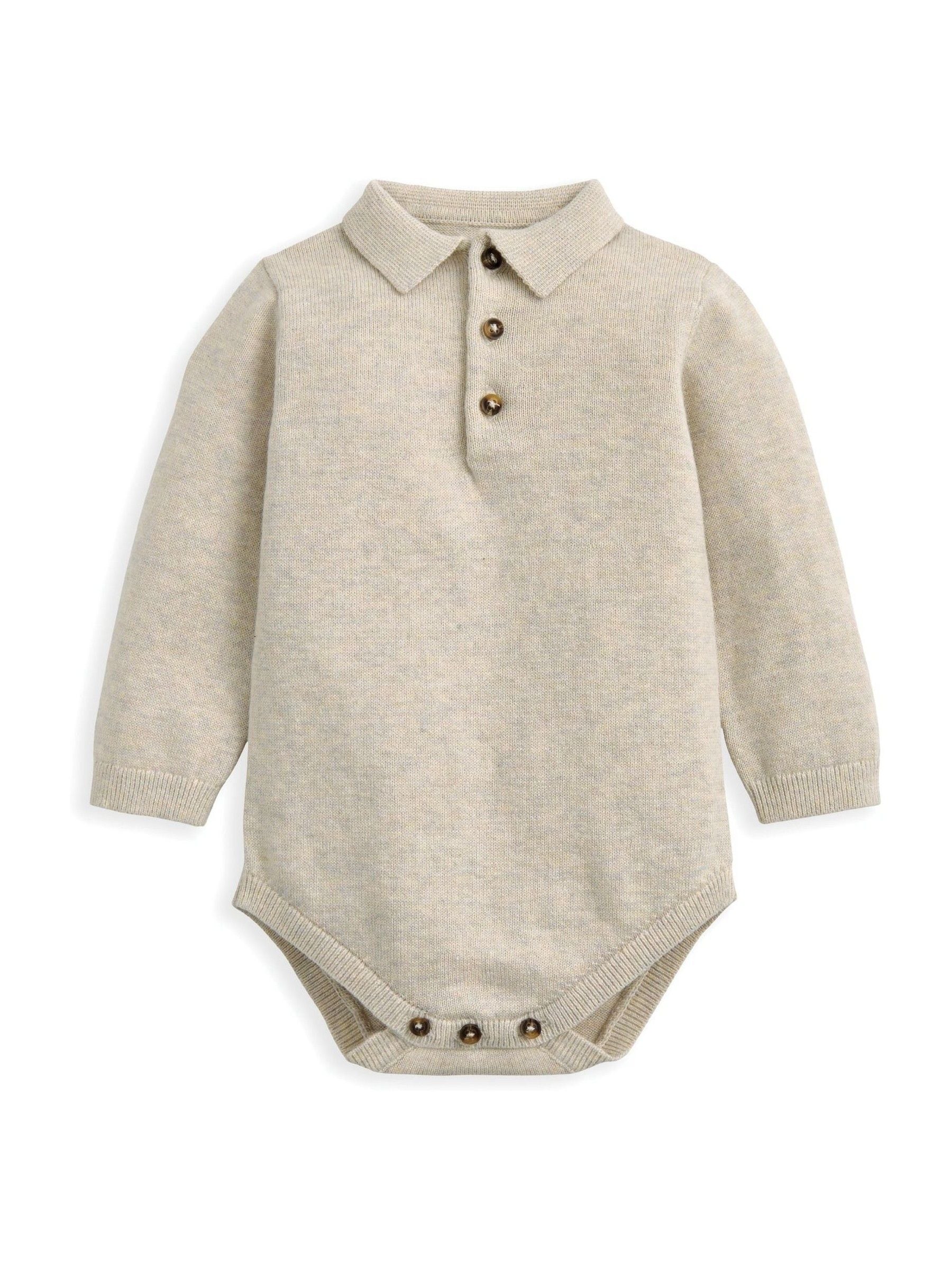 Mamas & Papas Knit Polo Bodysuit & Bottoms Set
