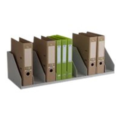 Trieur pour classeurs à levier - 9 cases fixes - L 85,7 cm - noir