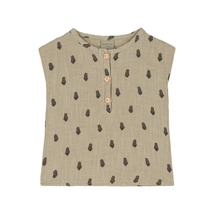Studio Bohème Débardeur Roman Lavande | Taupe