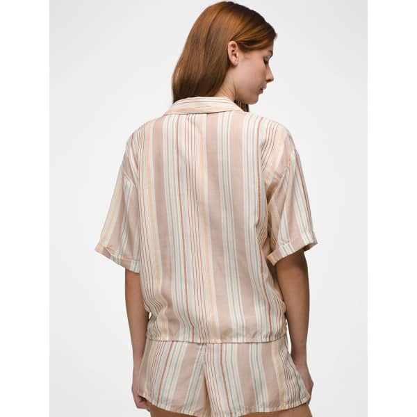 Chemise PRANA IGUALA TOP W CLAY STRIPE