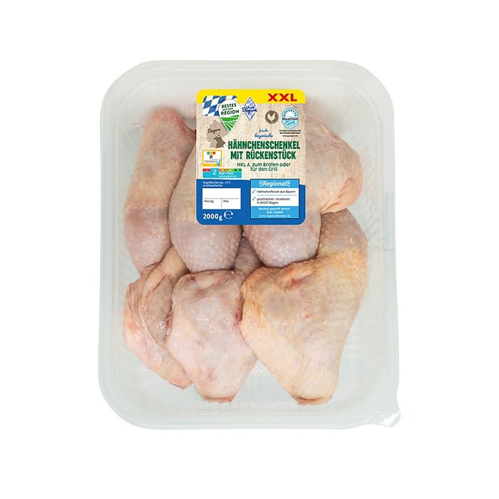 UNSER BAYERN BESTES AUS DER REGION Hähnchen Schenkel XXL 2 kg