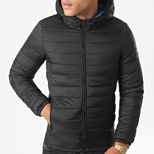 Doudoune Capuche Blighter Noir Bleu