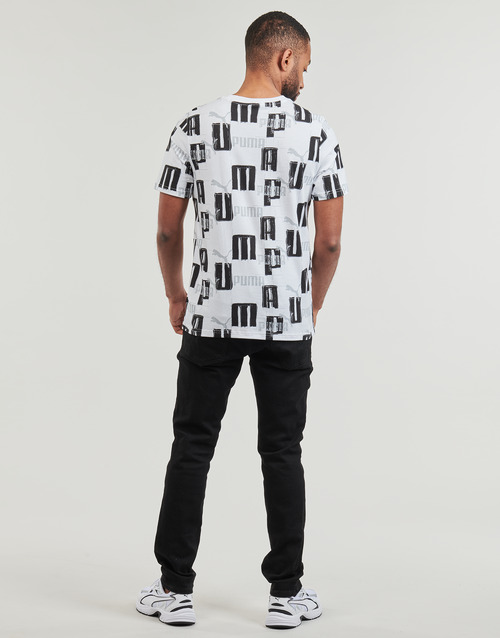 Puma - ESS+ LOGO LAB AOP TEE - Blanc