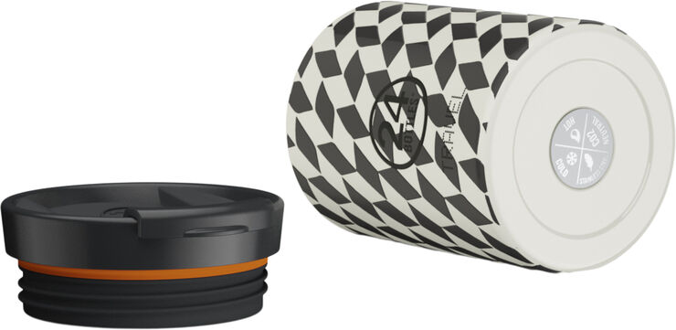 24Bottles Termokrus - Travel Tumbler - Groovy White - 350 ml Multi