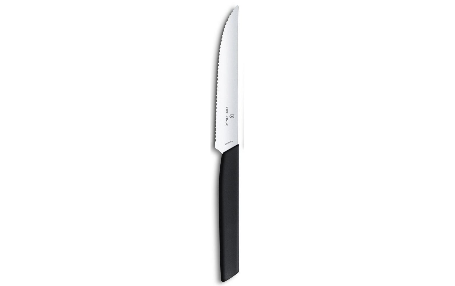 Steakmesser-Set Swiss Modern 2 Stück, SchwarzSteakmesser Set