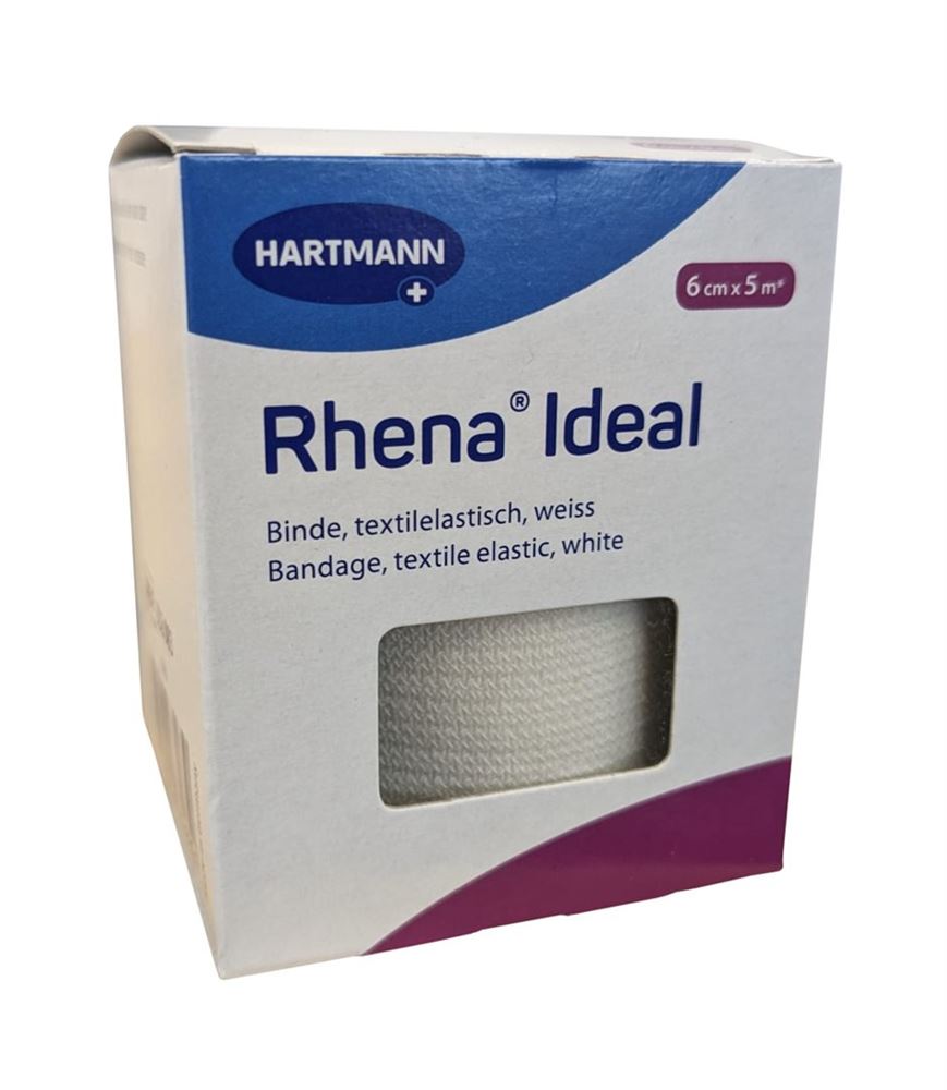 Rhena Ideal Elastische Binde 6cmx5m weiss 1 Stk