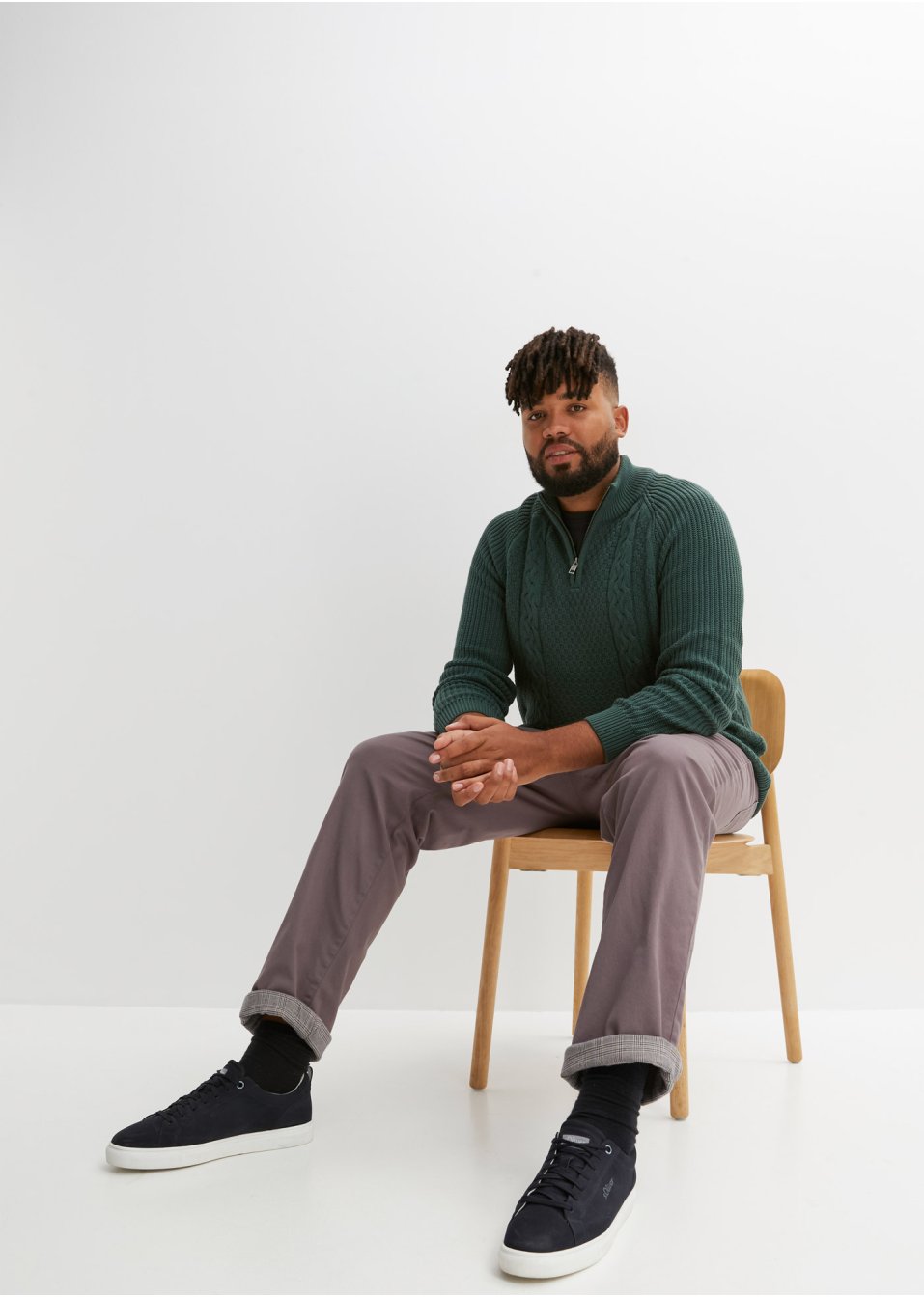 Pantalon thermo extensible Classic Fit, Straight