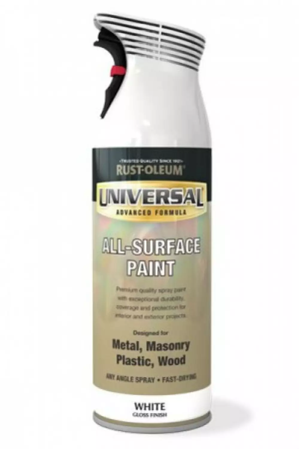 Rust-oleum universal spuitlak zijdeglans zwart 400 ml