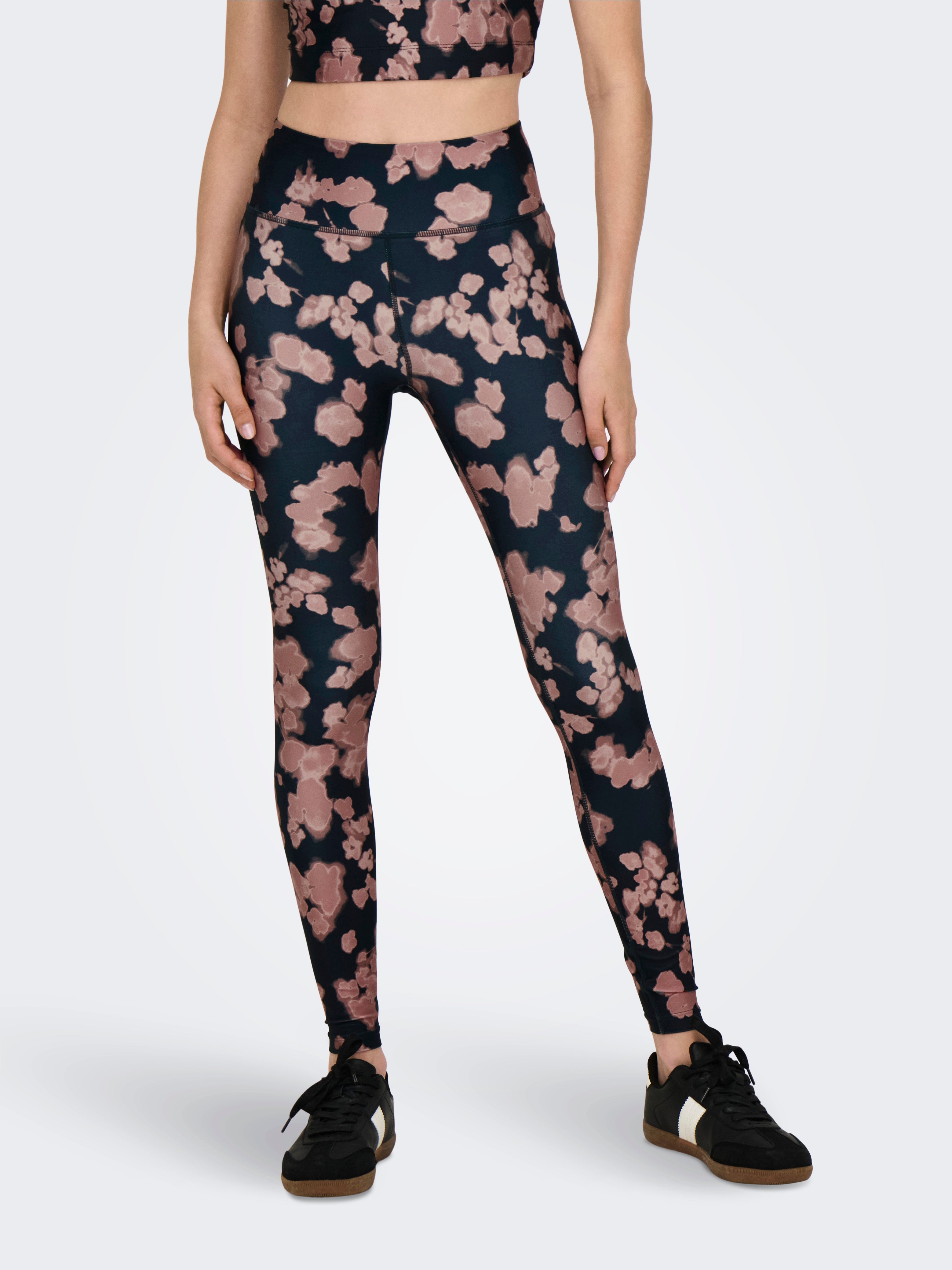 ONPRYA-1-ELLE Hohe Taille Enger Schnitt Sportleggings Blue Graphite