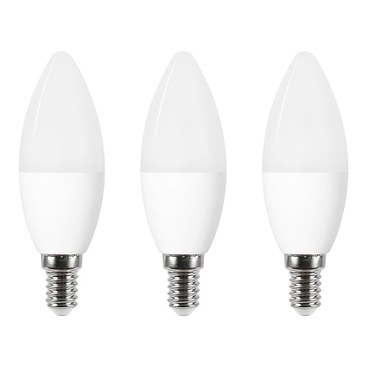 3 ampoules LED connectées Myko E14 flamme 470lm=40W variation de blancs et couleurs Jacobsen blanc