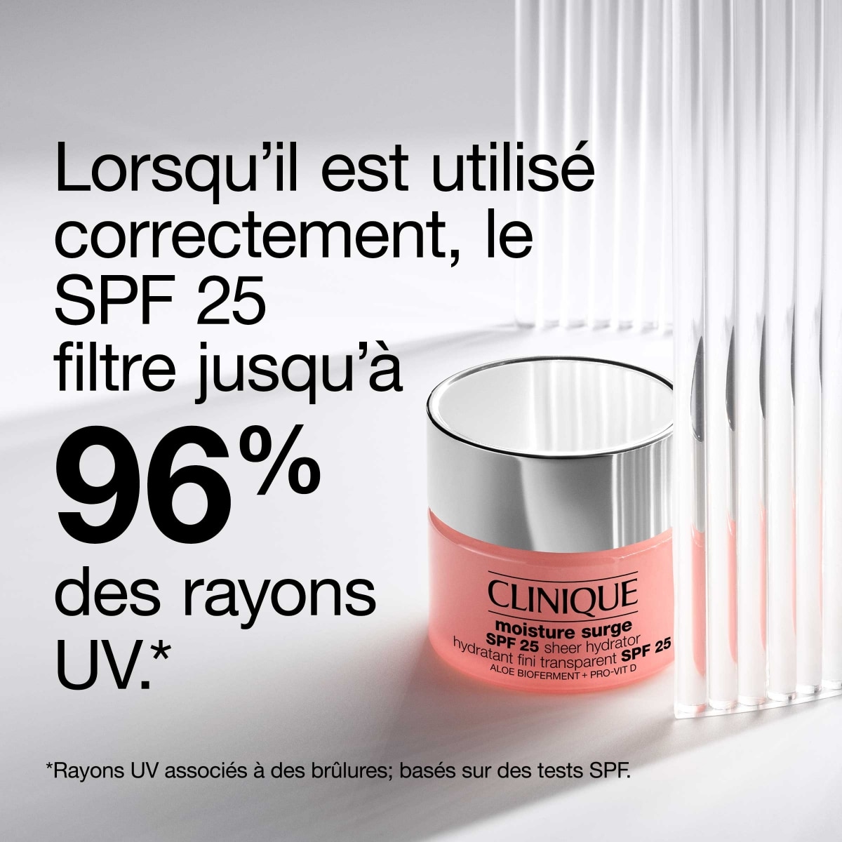 CLINIQUE Moisture Surge™ Hydratant Fini Transparent SPF 25