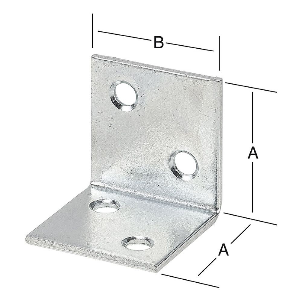 VINKEL VORMANN STÅL GALVANISERT 30X30MM