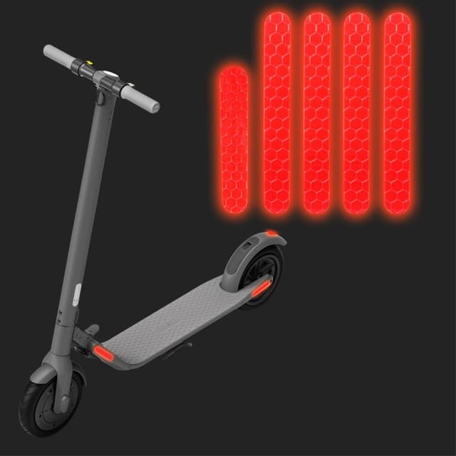 1 sæt til Ninebot ES1 ES2 ES3 ES4 reflekterende klistermærke strimmel