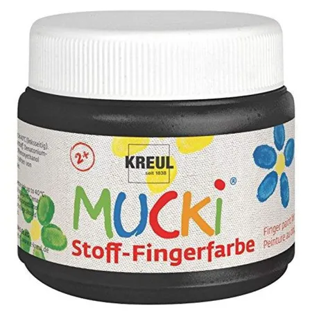MUCKI Stoff-Fingerfarbe Schwarz 150 ml
