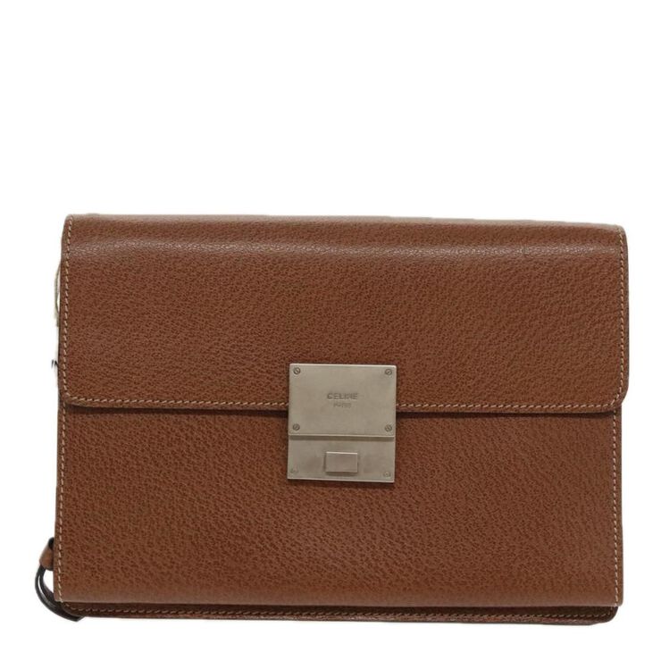 Celine Vintage Celine Clutch Brown