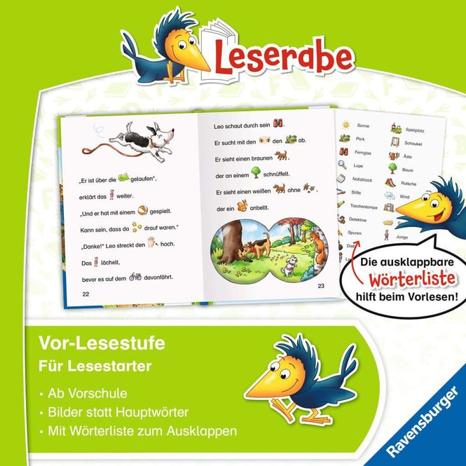 Leserabe - Vor-Lesestufe - Die Stadtpark-Detektive
