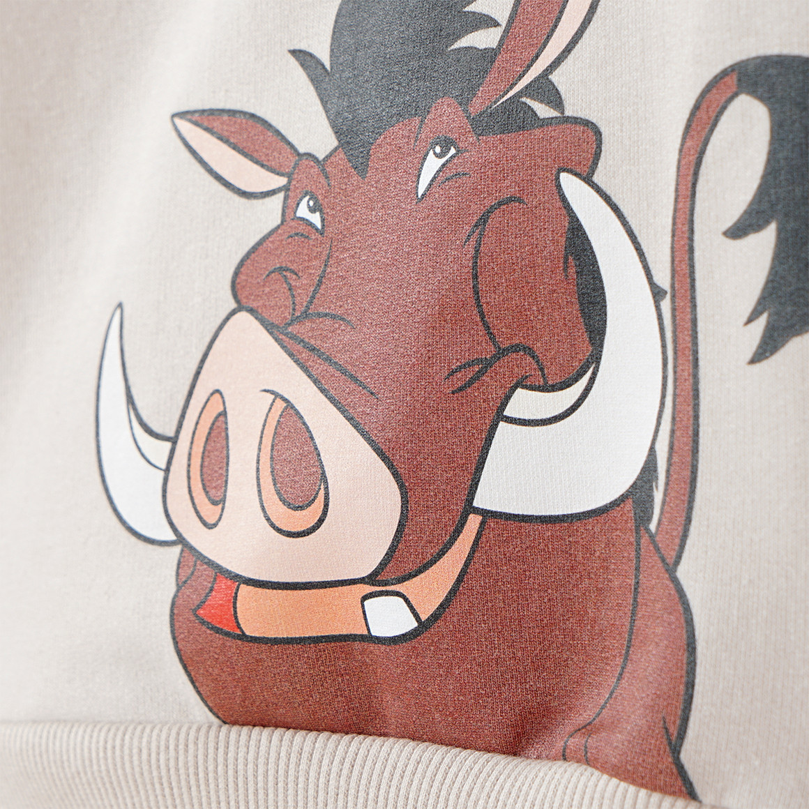 Topomini Der König der Löwen Sweatshirt mit Prints beige