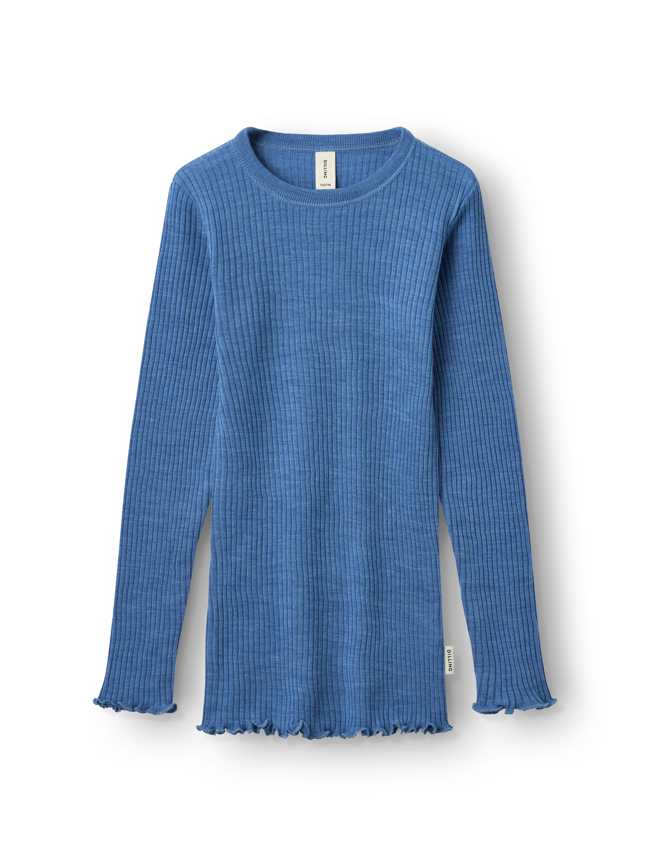 Shirt met ruches van merinowol voor kinderen