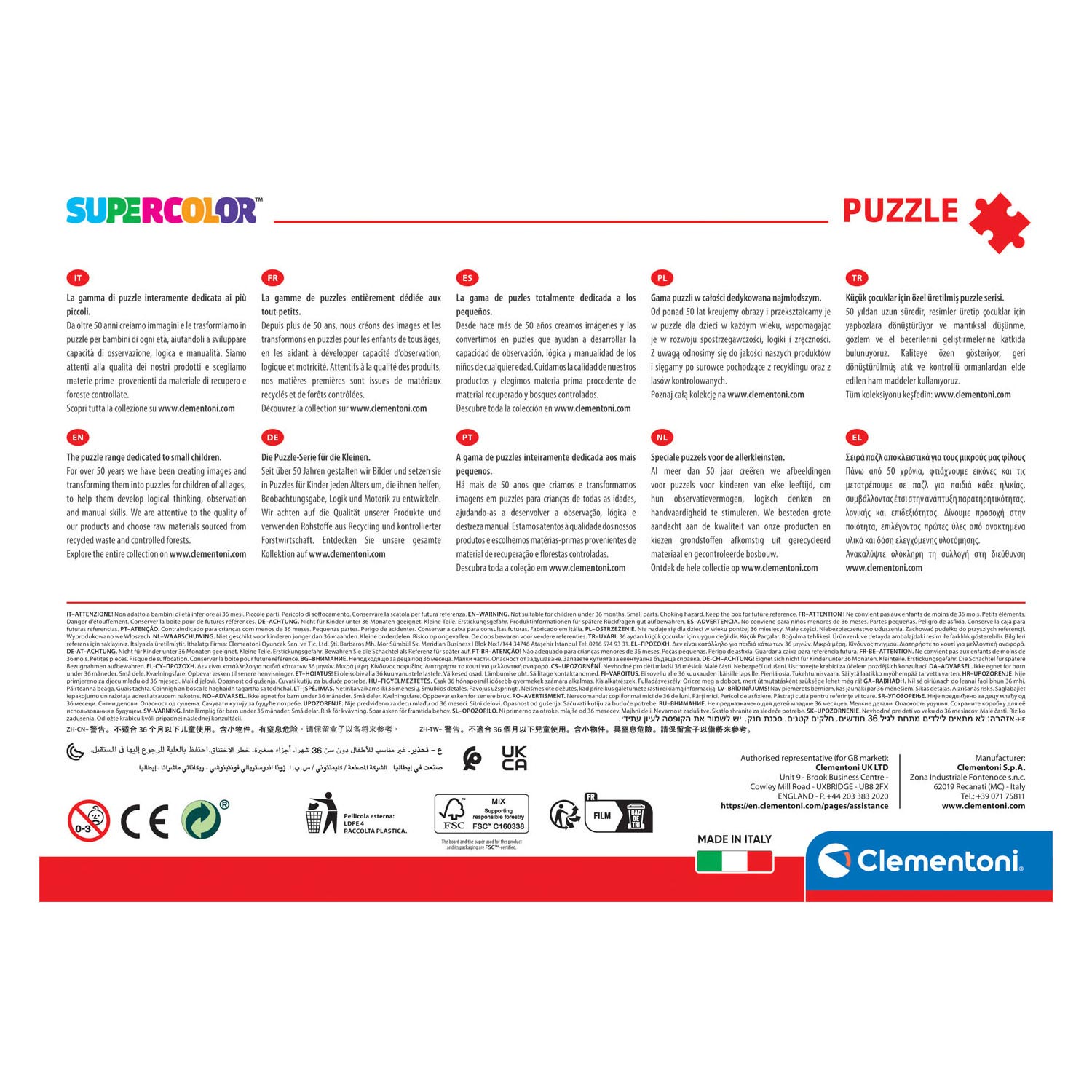 Clementoni Puzzel Disney - Pinokkio, 104st.