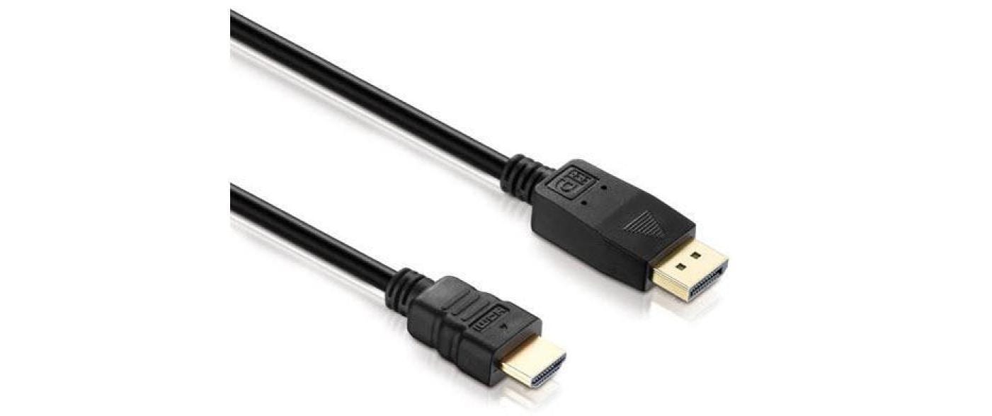 Kabel DisplayPort - HDMI, 5 mDisplayPort- zu HDMI-Kabel, schwarz
