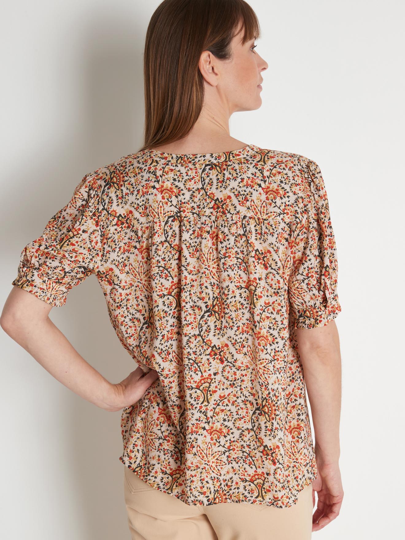 Blouse ample légère et satinée