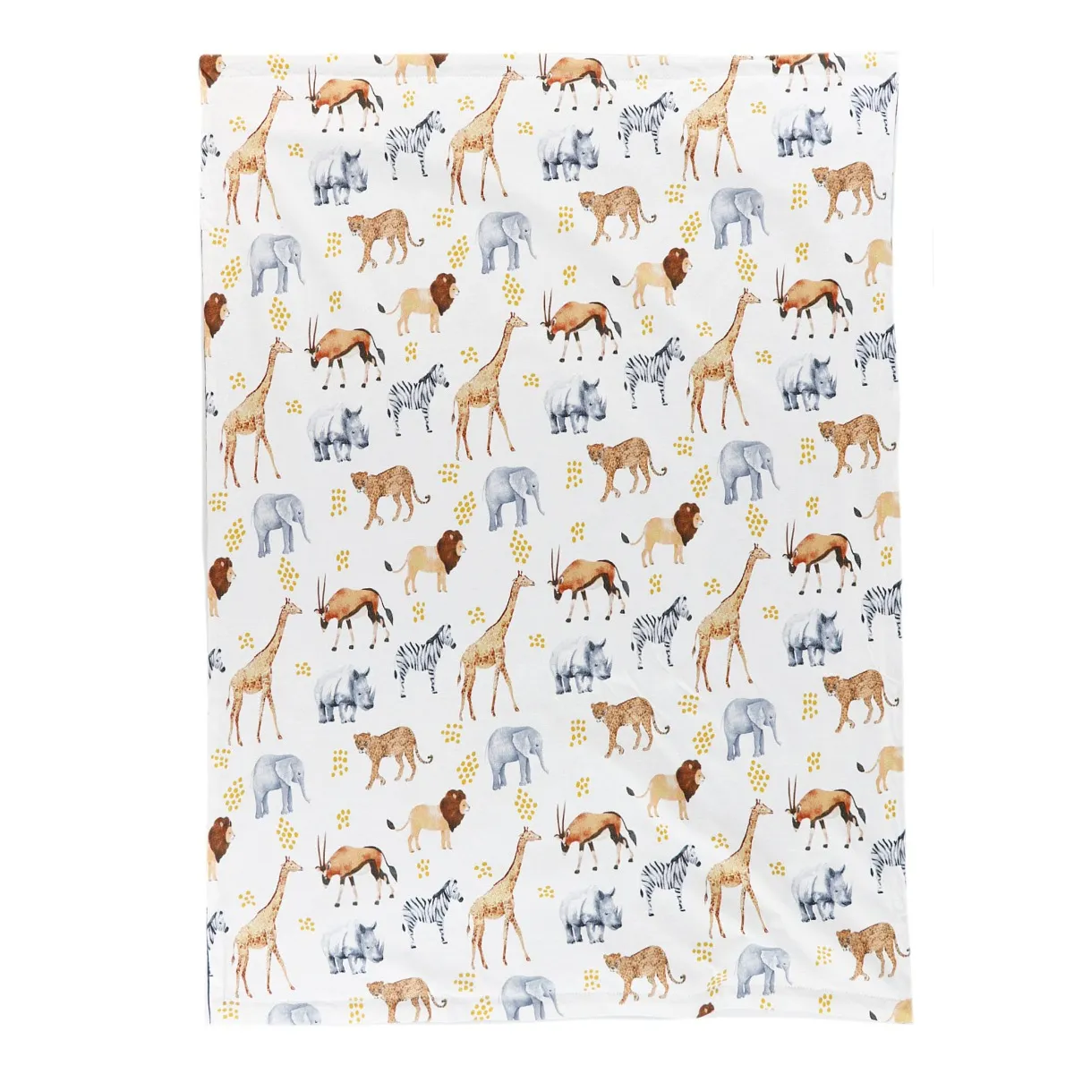 Origami Maison Couverture Chamois Jersey - Animaux Savane