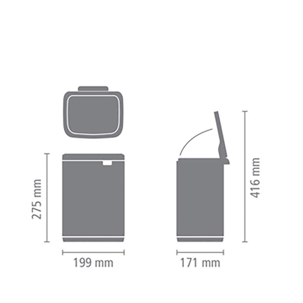 Brabantia Bo Afvalemmer 4 L - Soft Beige