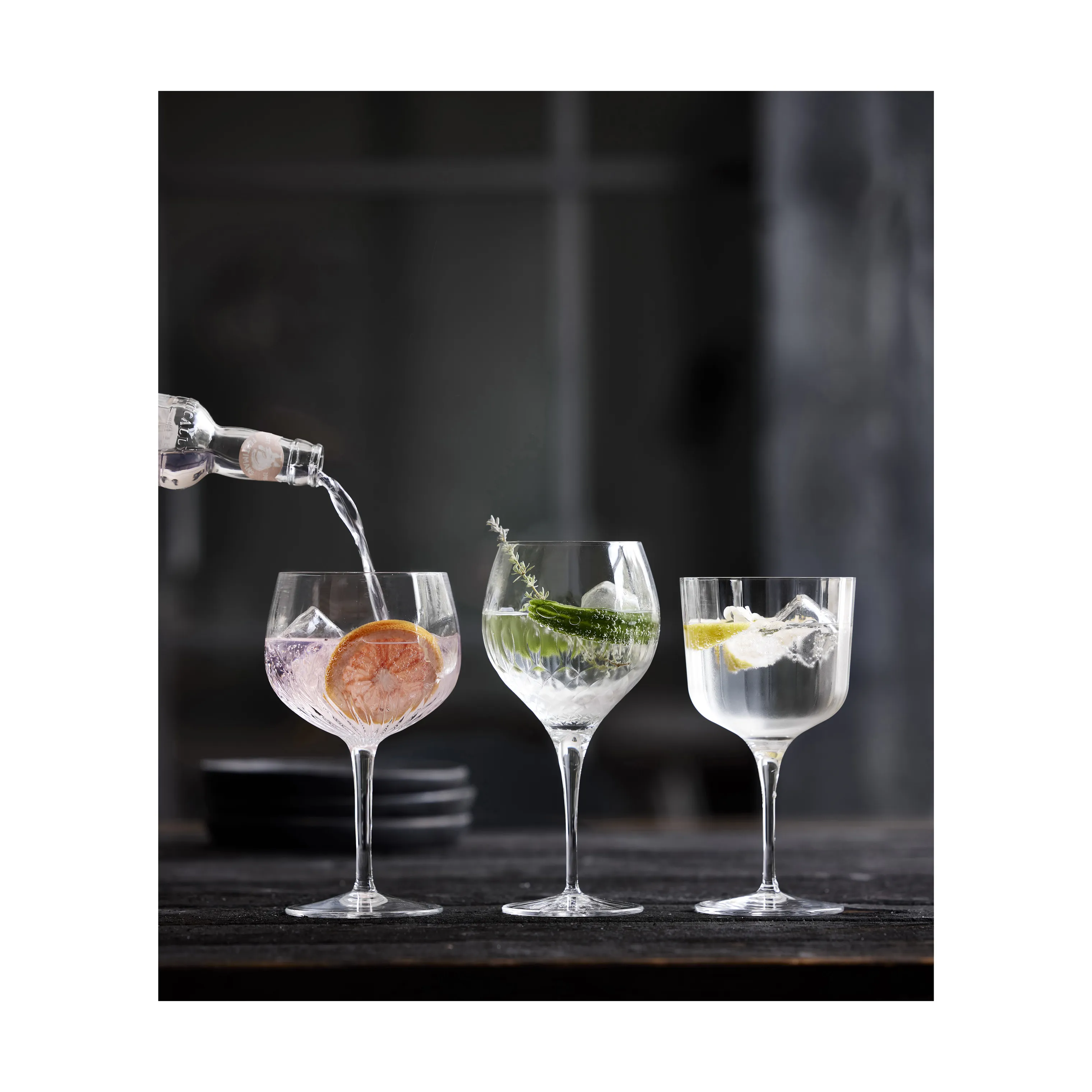 Luigi Bormioli Diamante Spansk Gin og Tonic Glas - 4 stk.