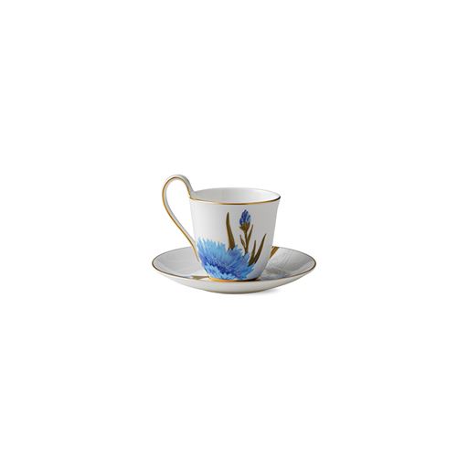 Royal Copenhagen Flora Højhankskop Med Underkop, Kornblomst, 27 cl