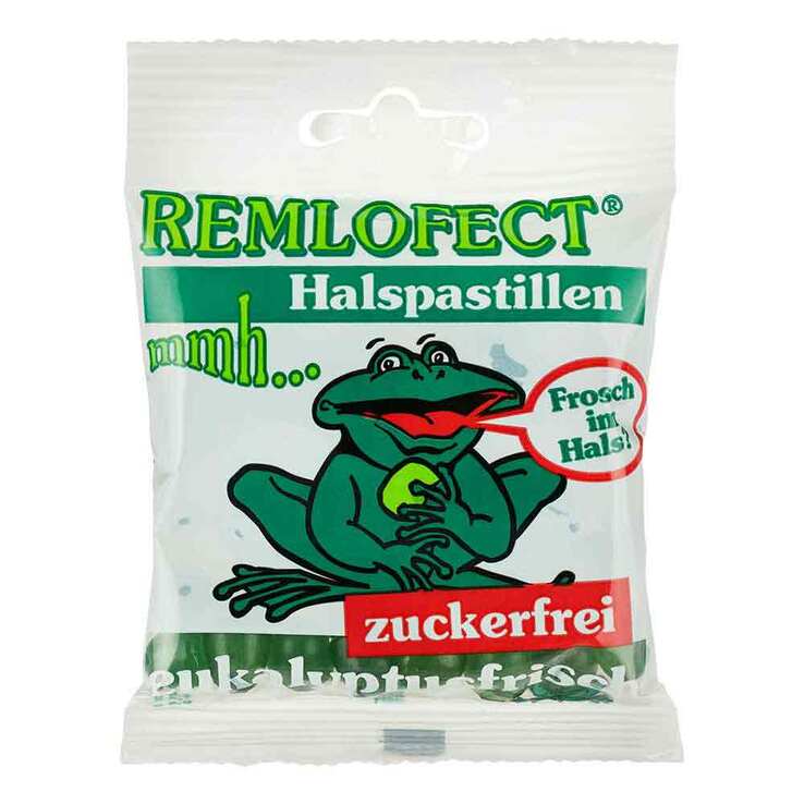 Remlofect Halspastillen zuckerfrei eukalypt.frisch, 50 g