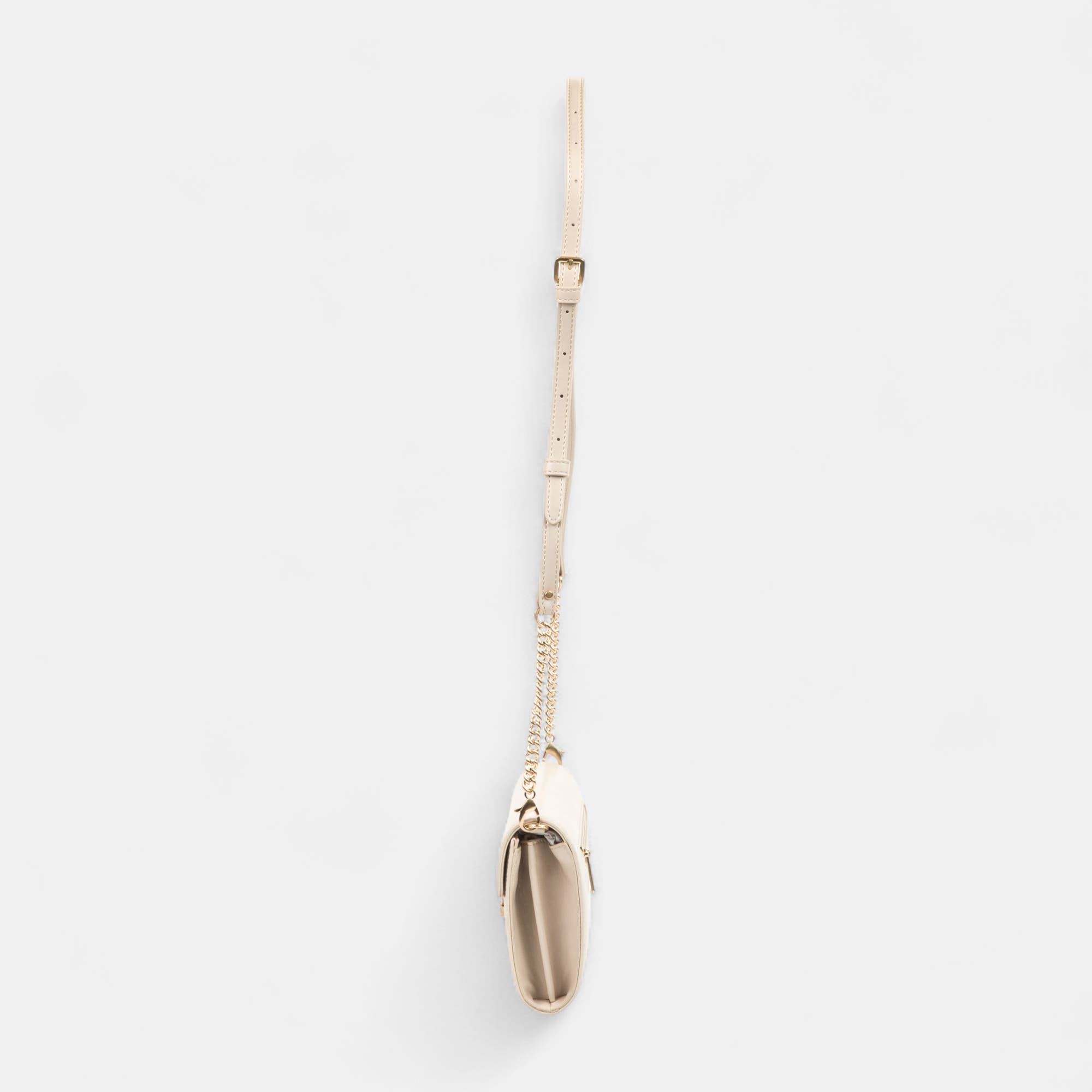 Sac bandoulière beige